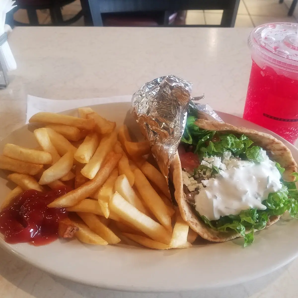 Lamb Gyro & Fries