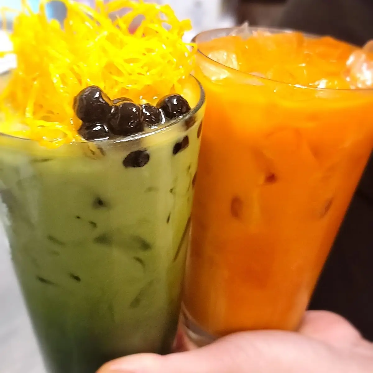 Thai Iced Green Tea 16 Oz Cup