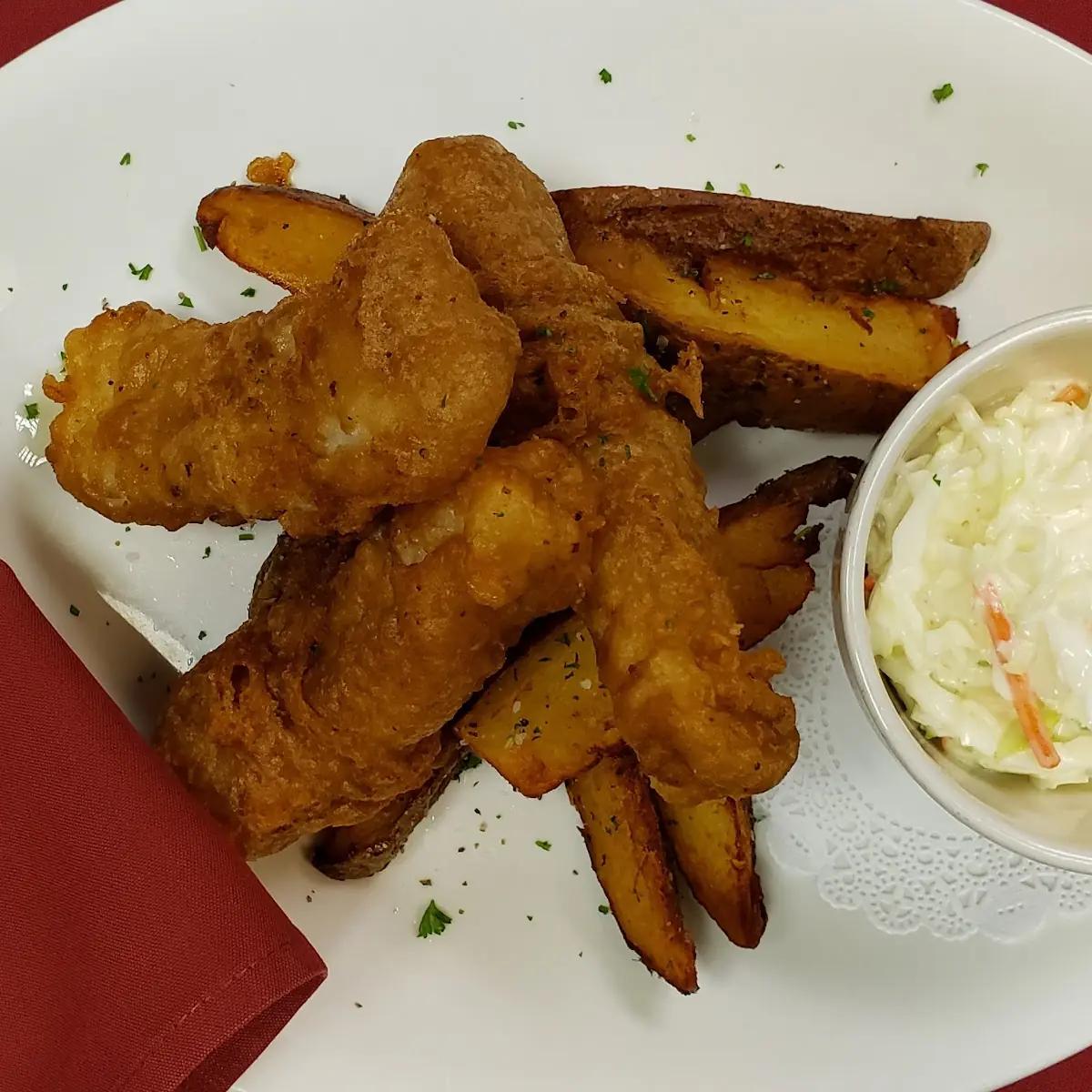Beer-Battered Cod Planks