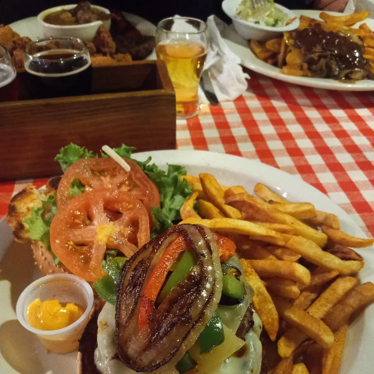 Big Game Burger and Fries