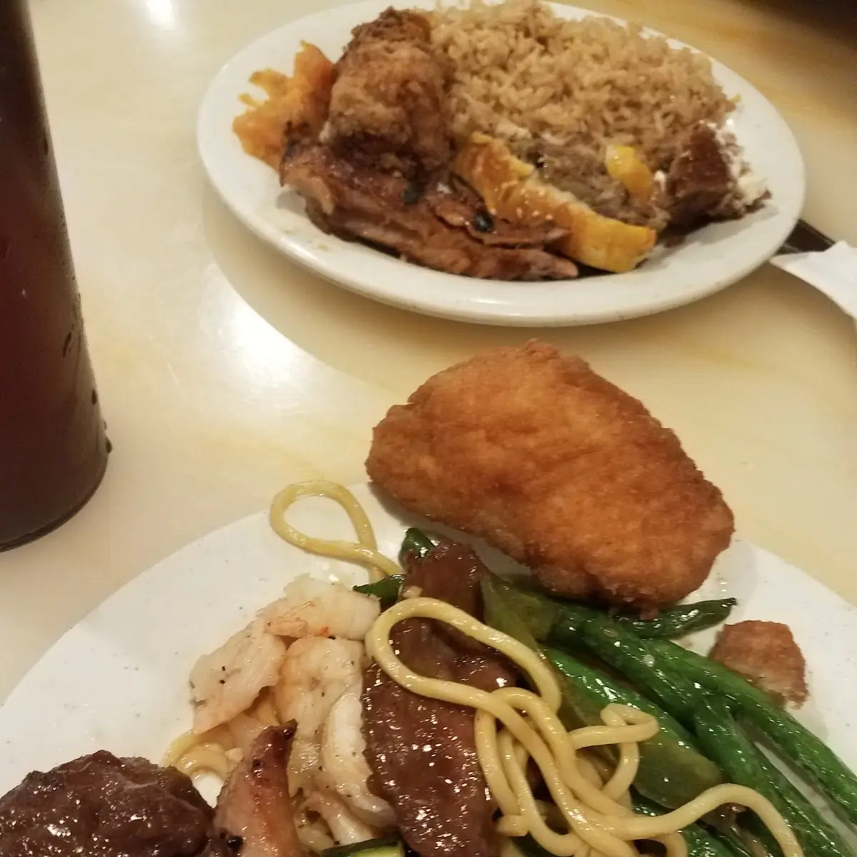 General TSO's Black Pepper Steak Black Pepper Chicken and Crab Rangoons