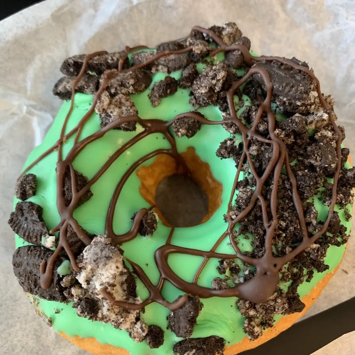 Mint Oreo Doughnut