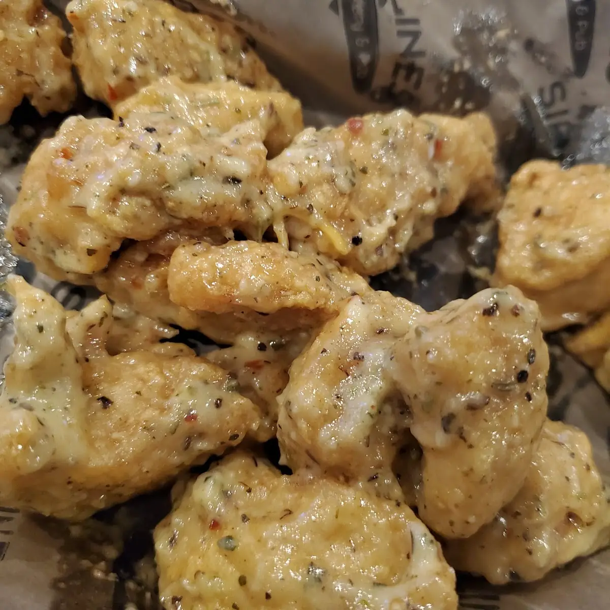 Garlic Parmesan Chicken Chunks