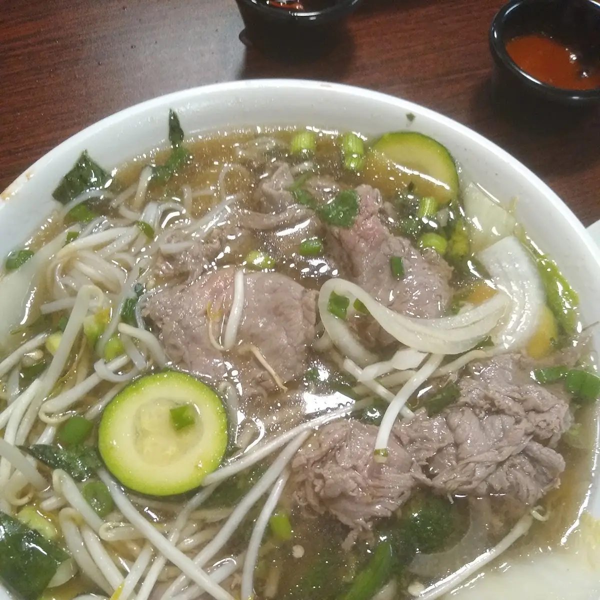 Beef Pho with Added Vegetables