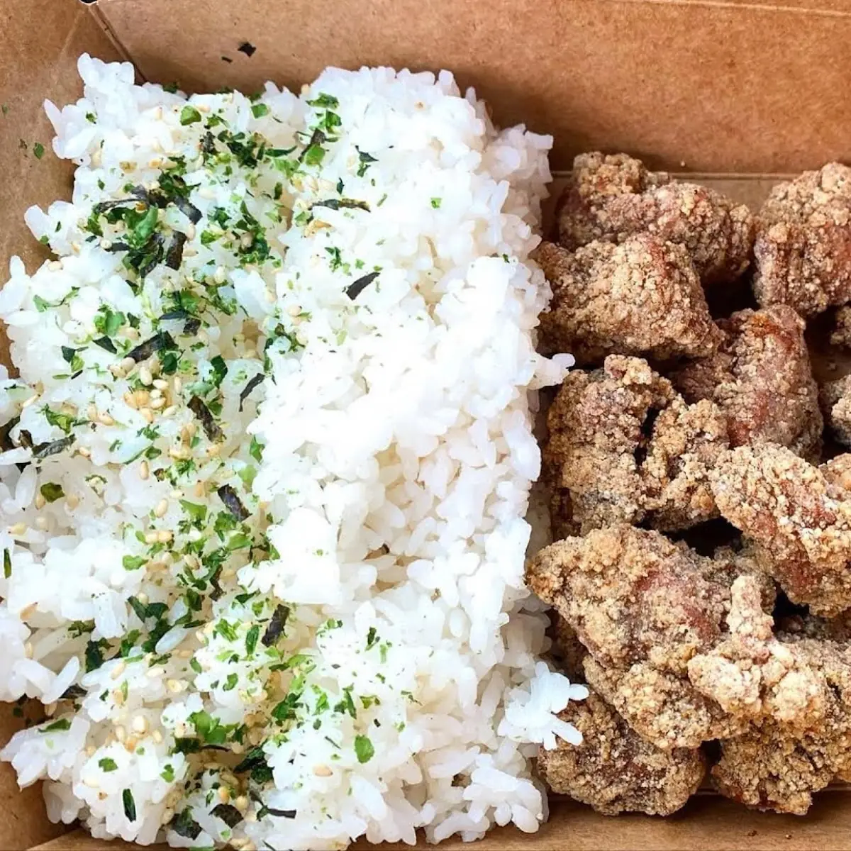 Popcorn Chicken Rice Bowl