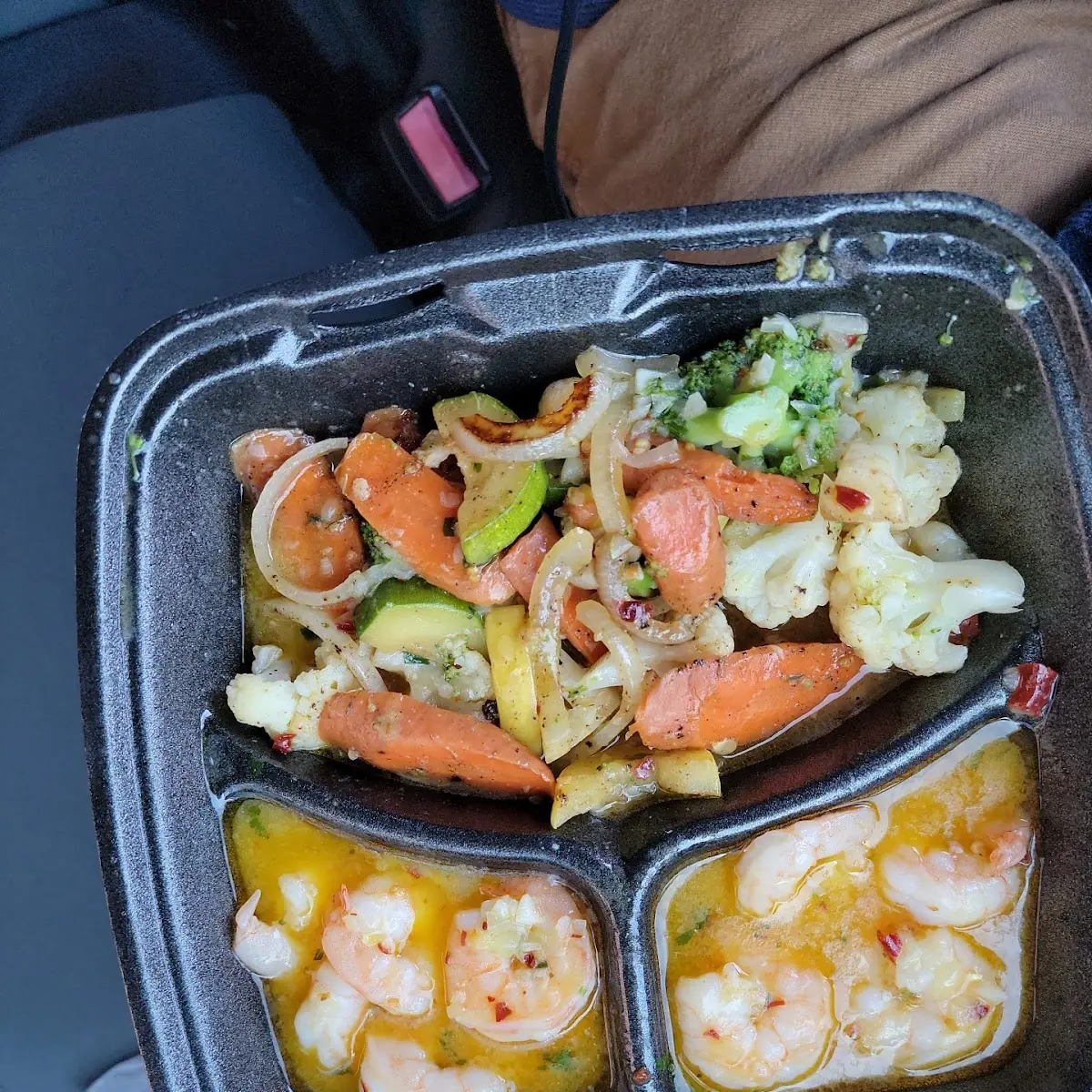 Garlic Shrimp and White Rice
