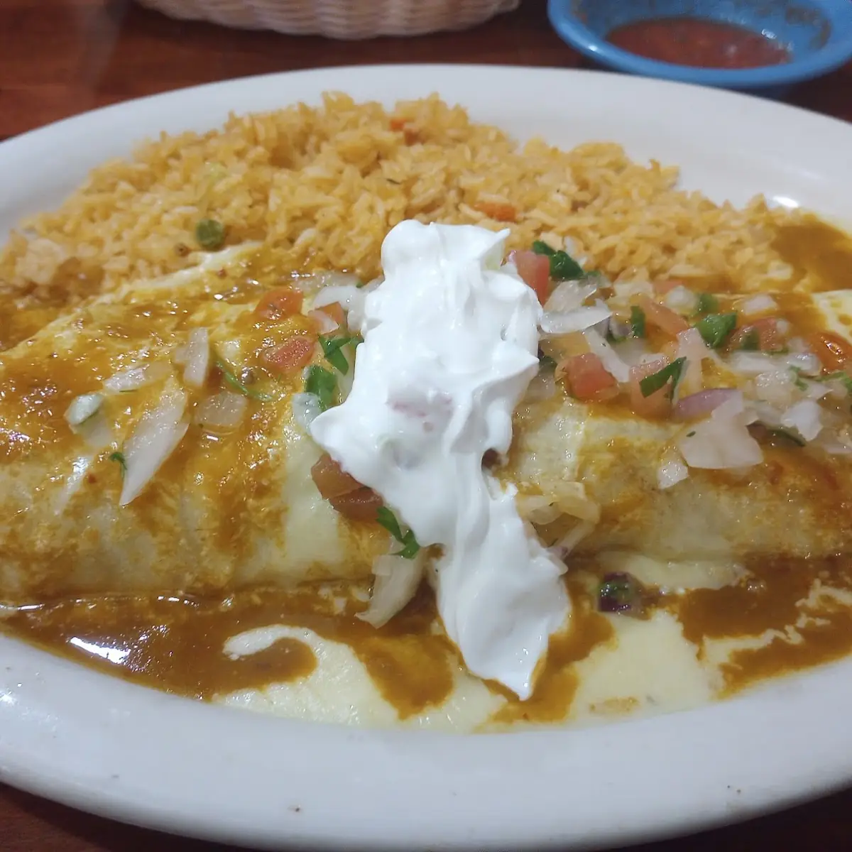 Chile Verde Wet Burrito