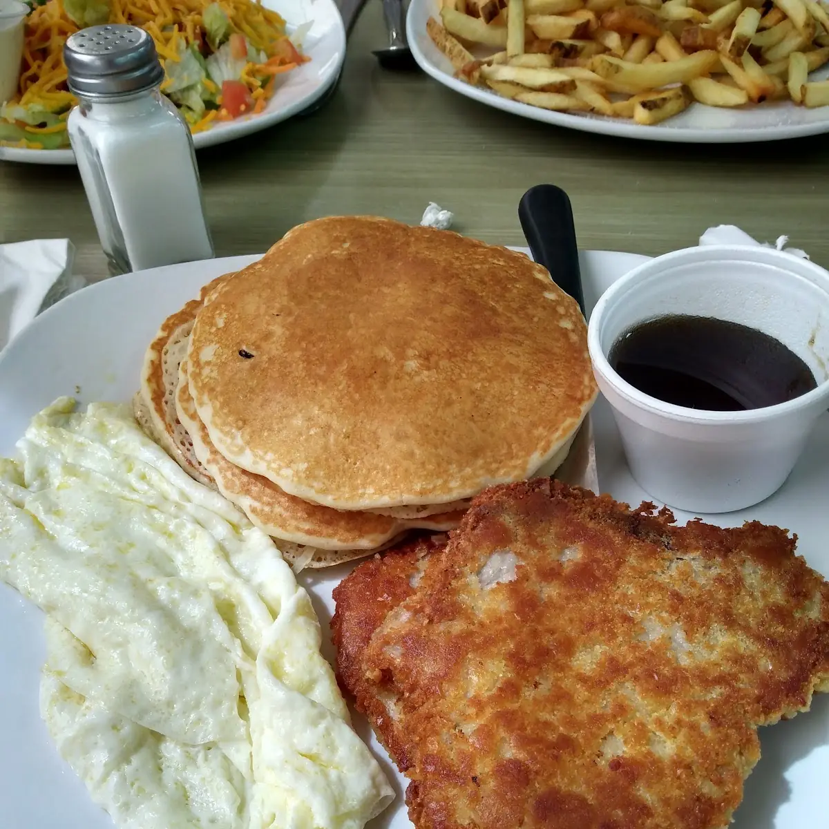 Fried Pork Chops with Egg White Toast