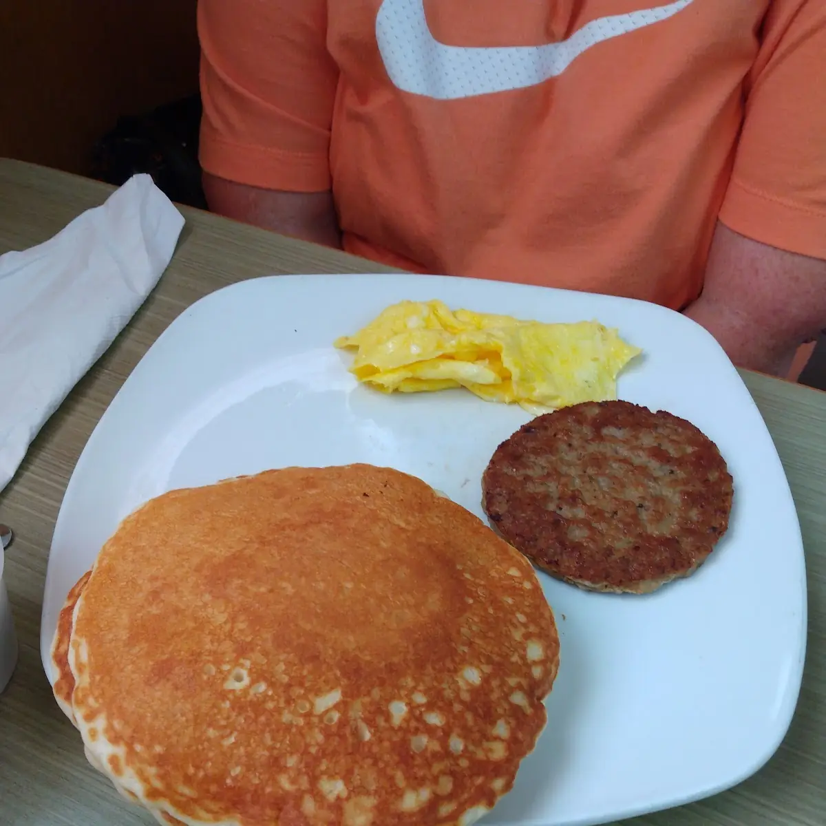 Sausage Egg and Pancake Combo