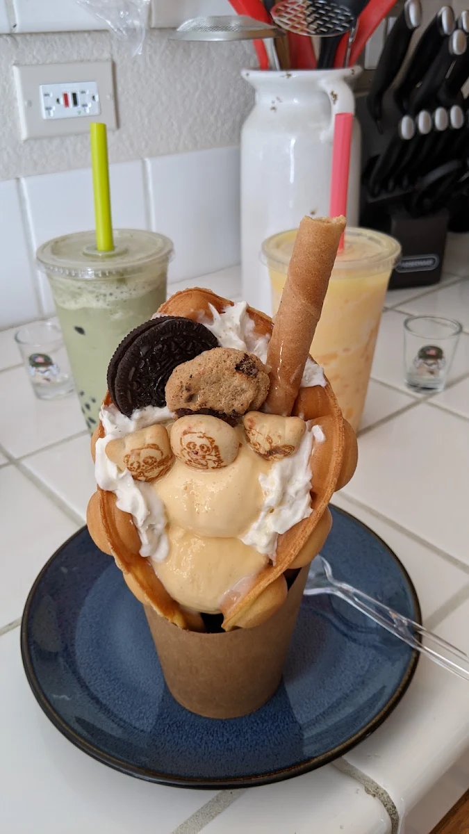 Magic Panda Bubble Waffle Cone