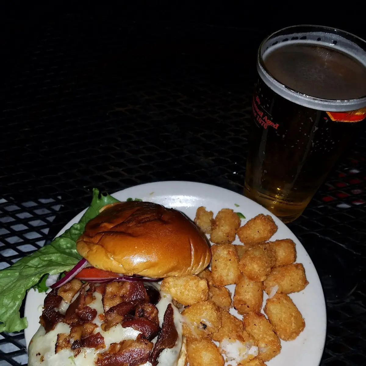 Bison Bacon Swiss Cheeseburger