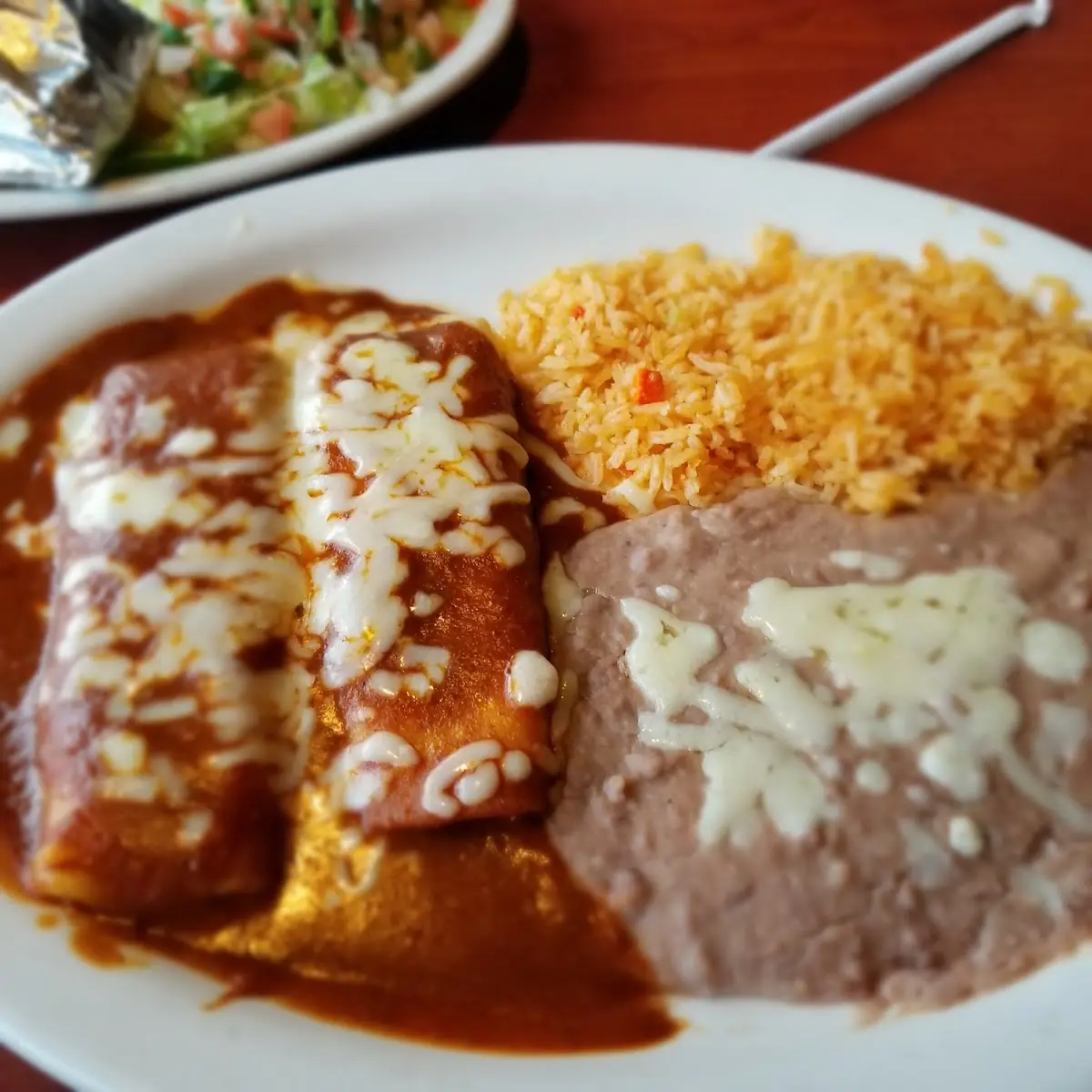 One Enchilada Rice and Beans