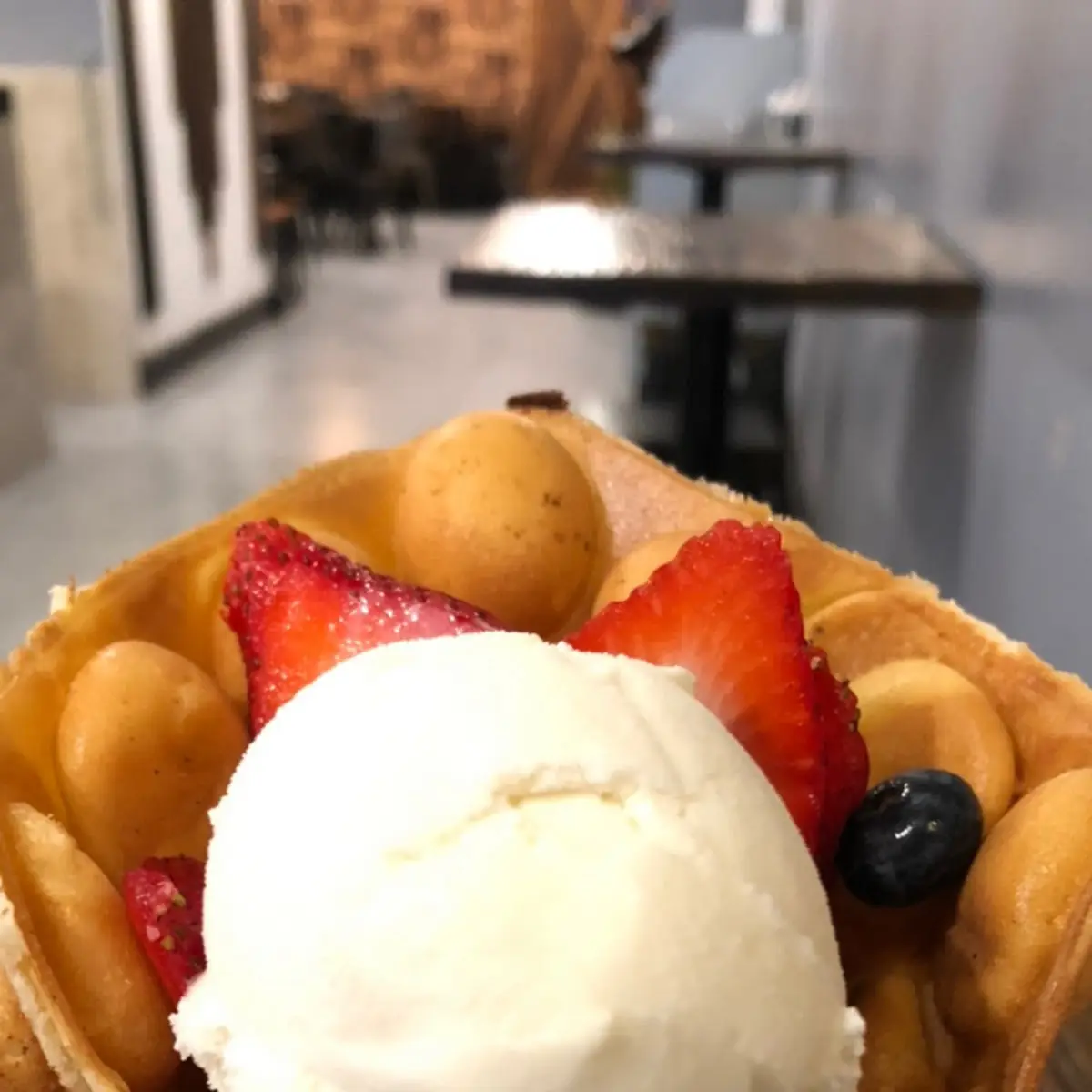 Waffle Cone with Ice Cream Cone