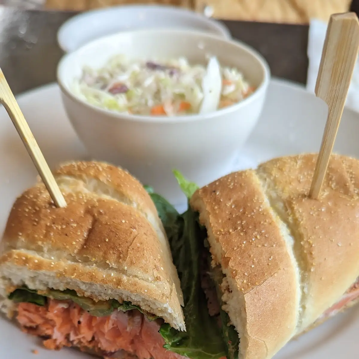 Wild Sockeye Salmon Sandwich