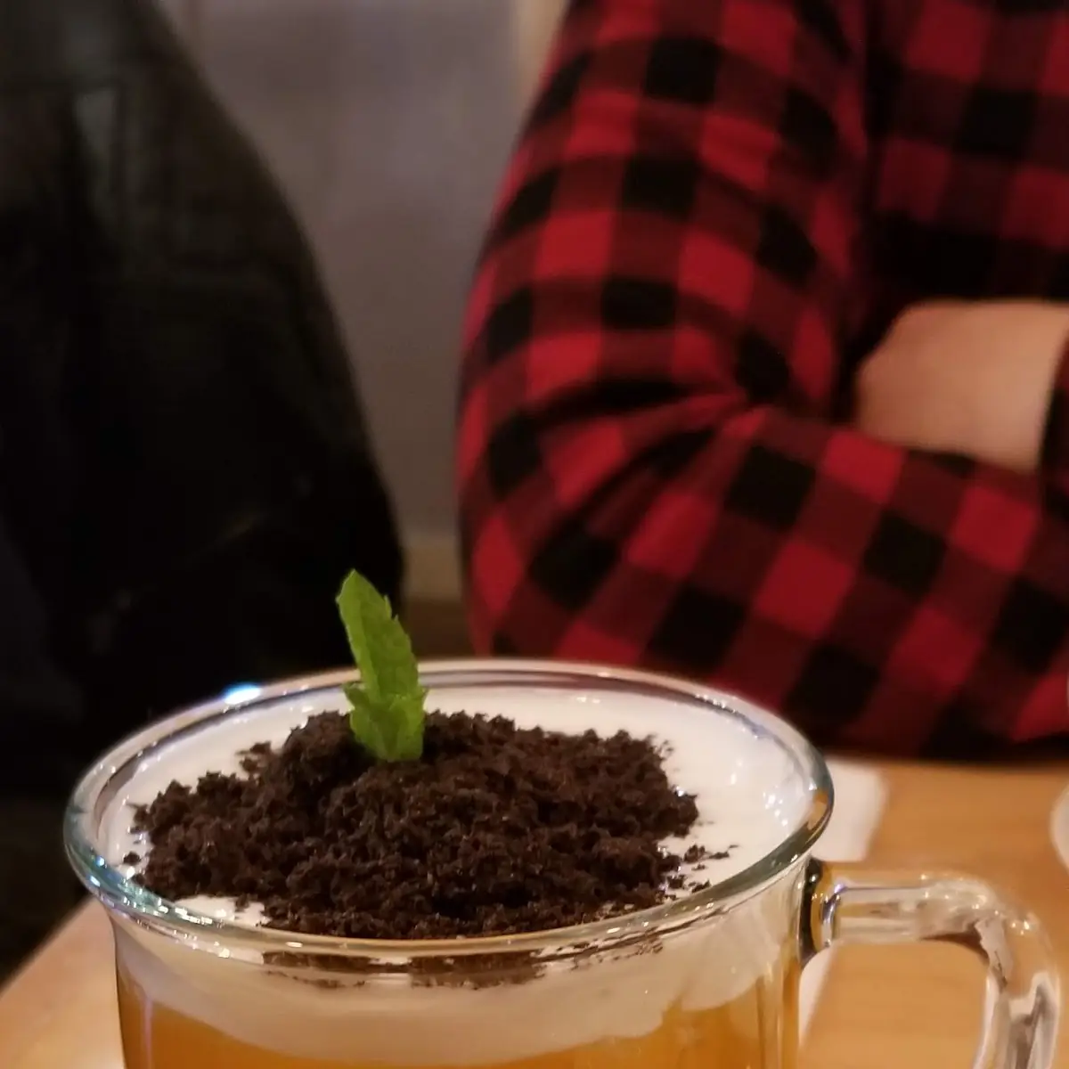 Mango Green Tea Milk Foam