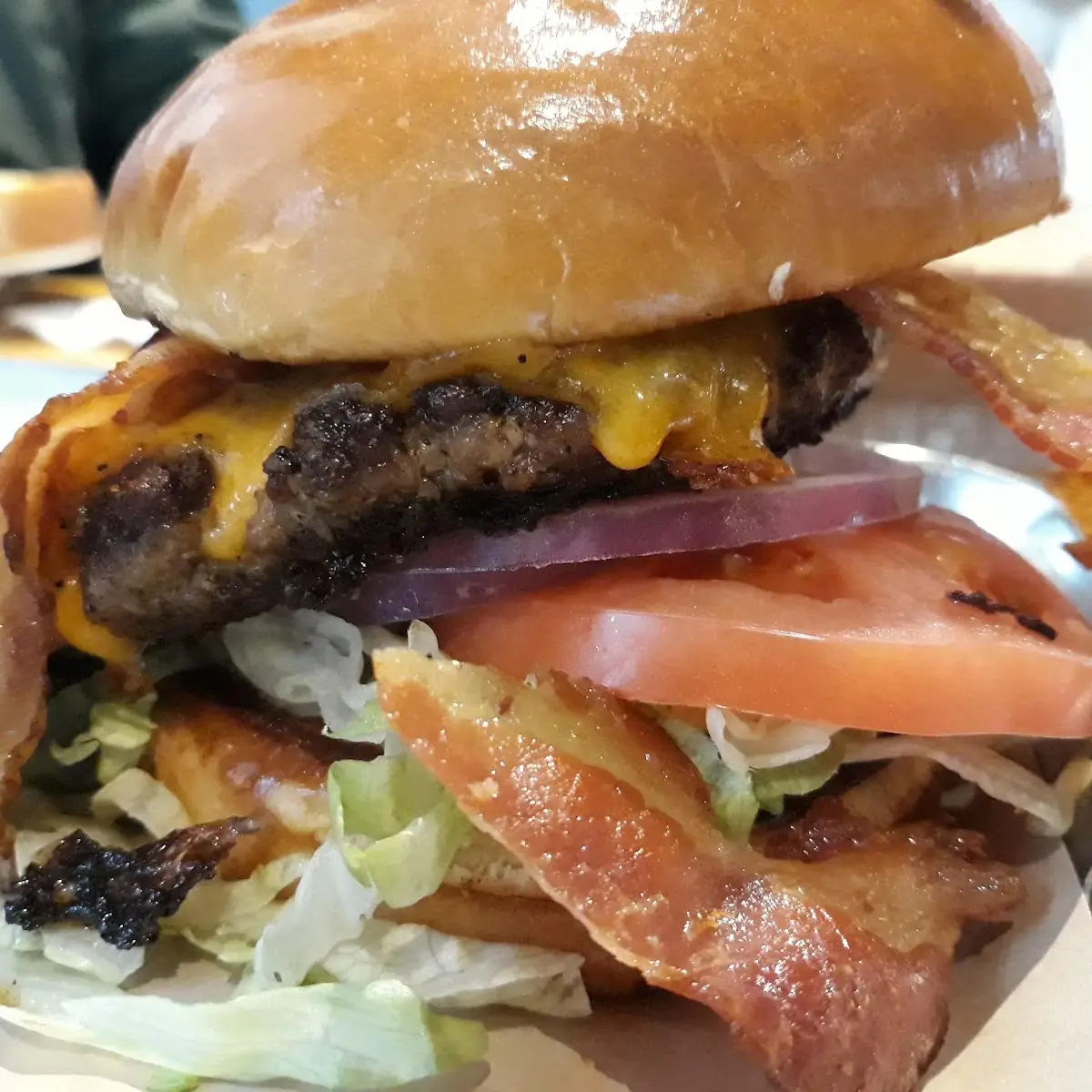 Cheese Burger and Fryes