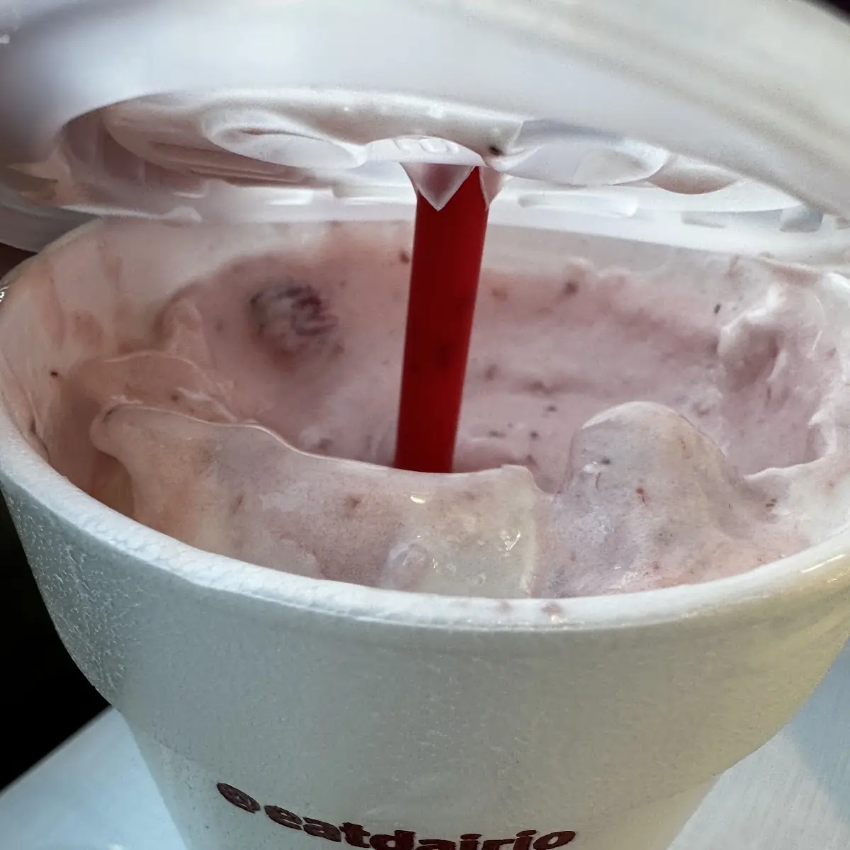 Soft Serve Strawberry Milkshake