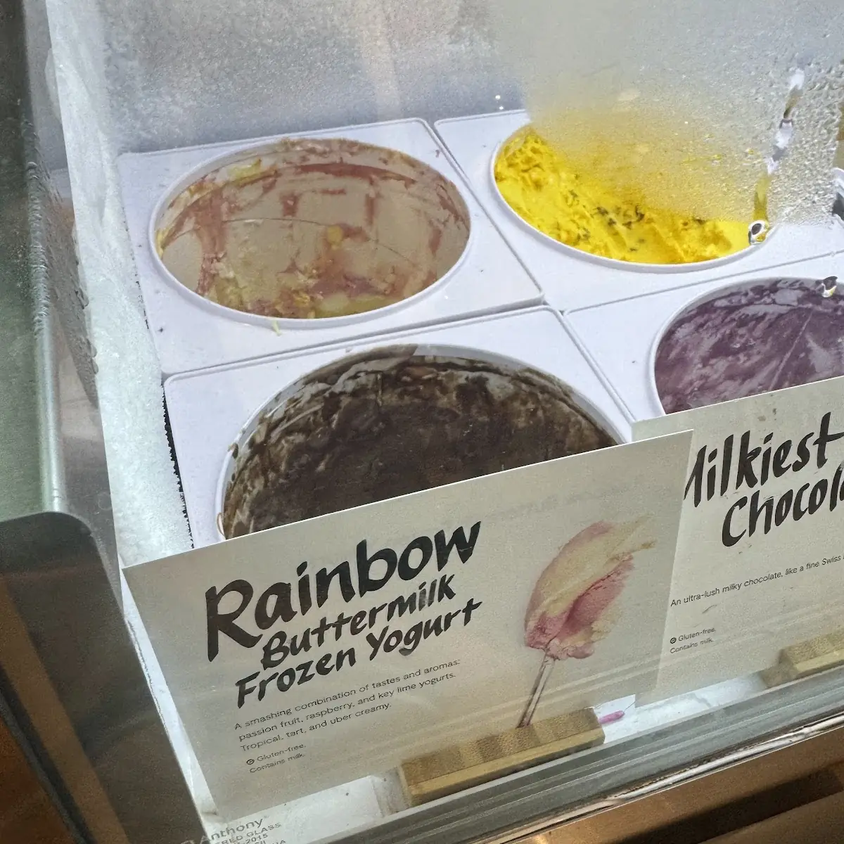 Rainbow Buttermilk Frozen Yogurt Parfait