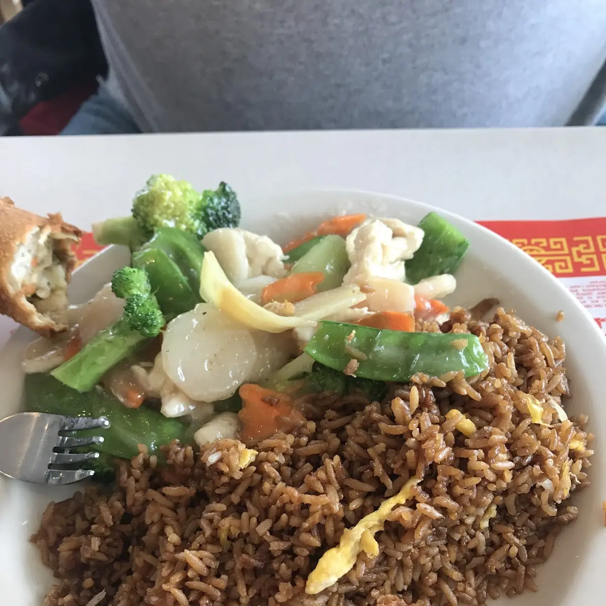 Beef Broccoli Egg Roll Fried Rice