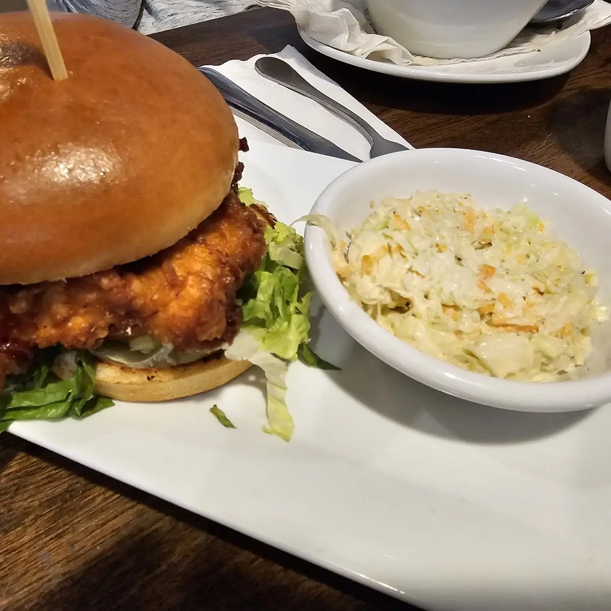 Chicken Sandwich and Salad