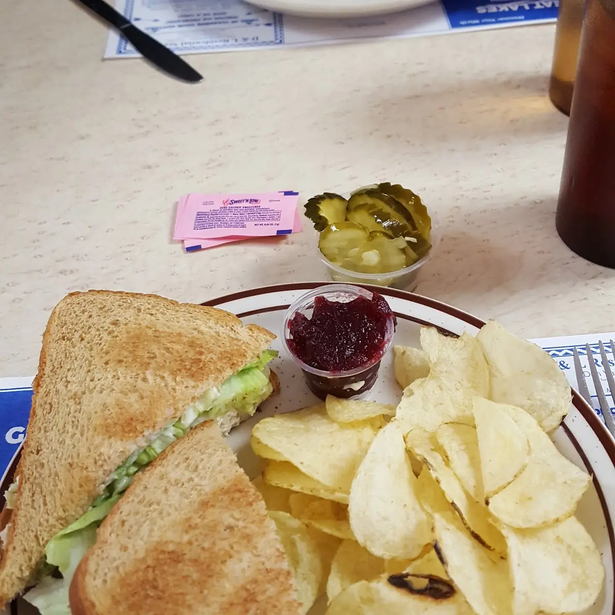 Turkey Salad on Toasted Wheat Bread