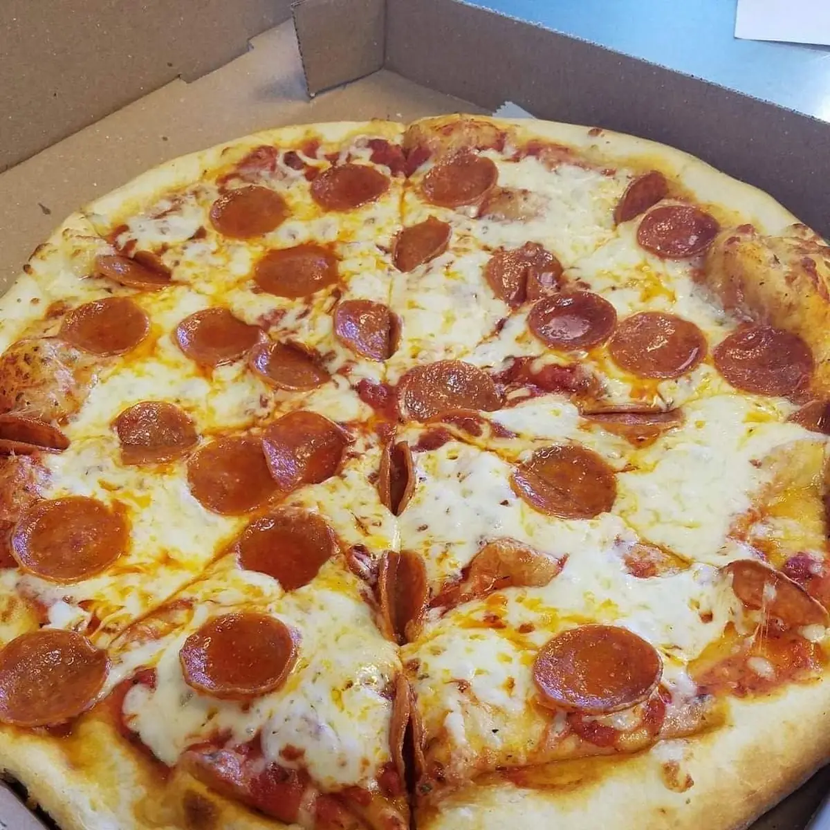 Sliced Sausage Pizza