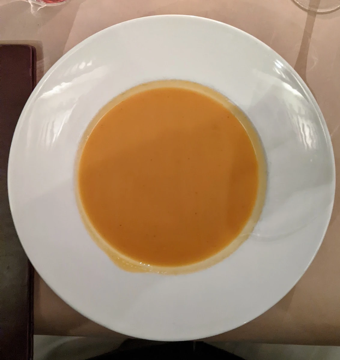 Caramelized Sweet Potato and Apple Soup, Brownes Bistro