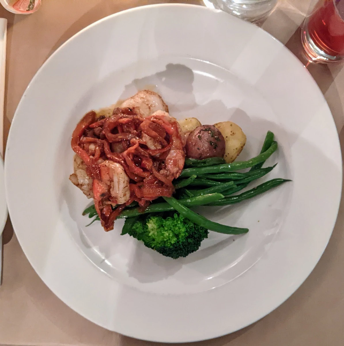 Pan Seared Tiger Shrimp, Brownes Bistro