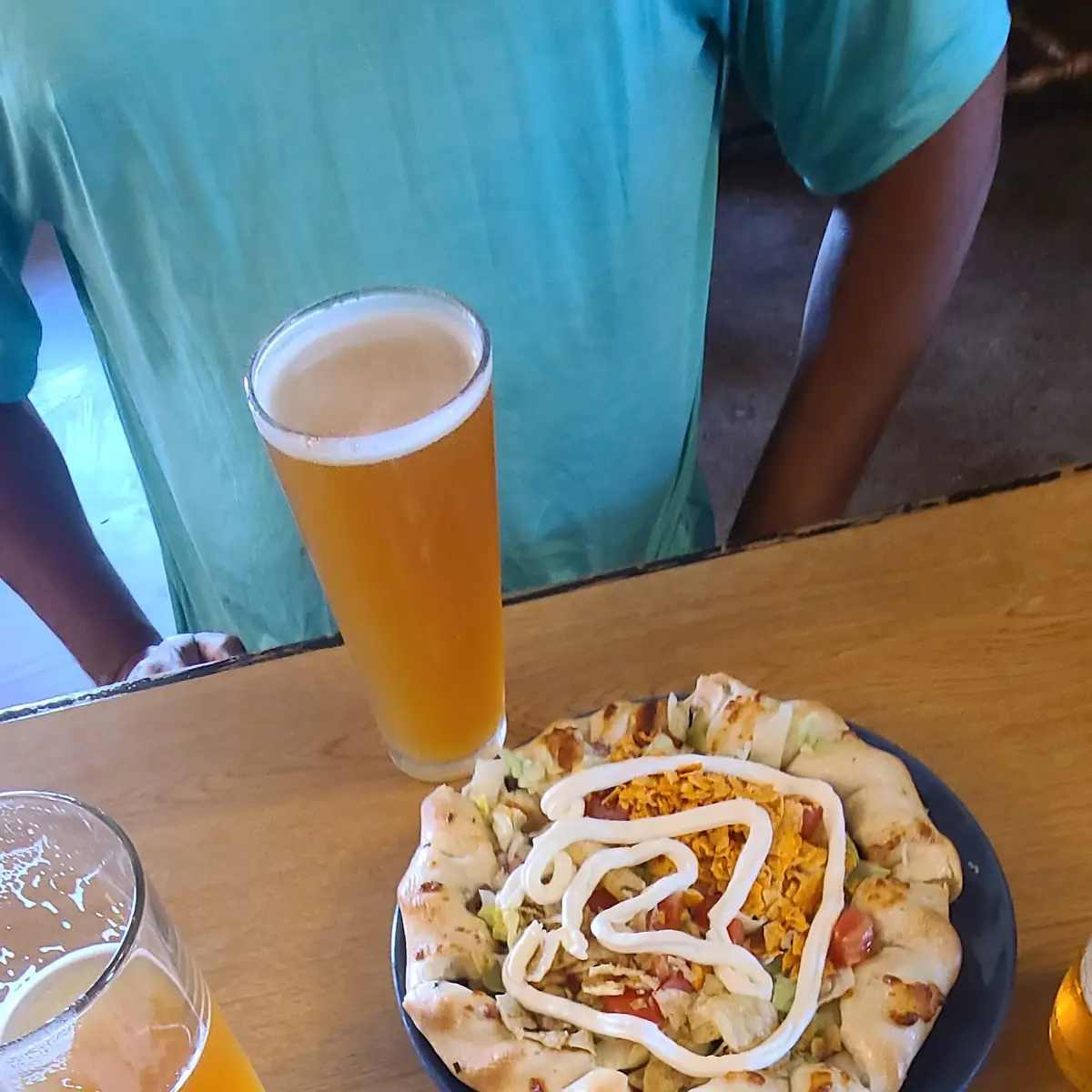 Pizza Mac N Cheese and El Hefe