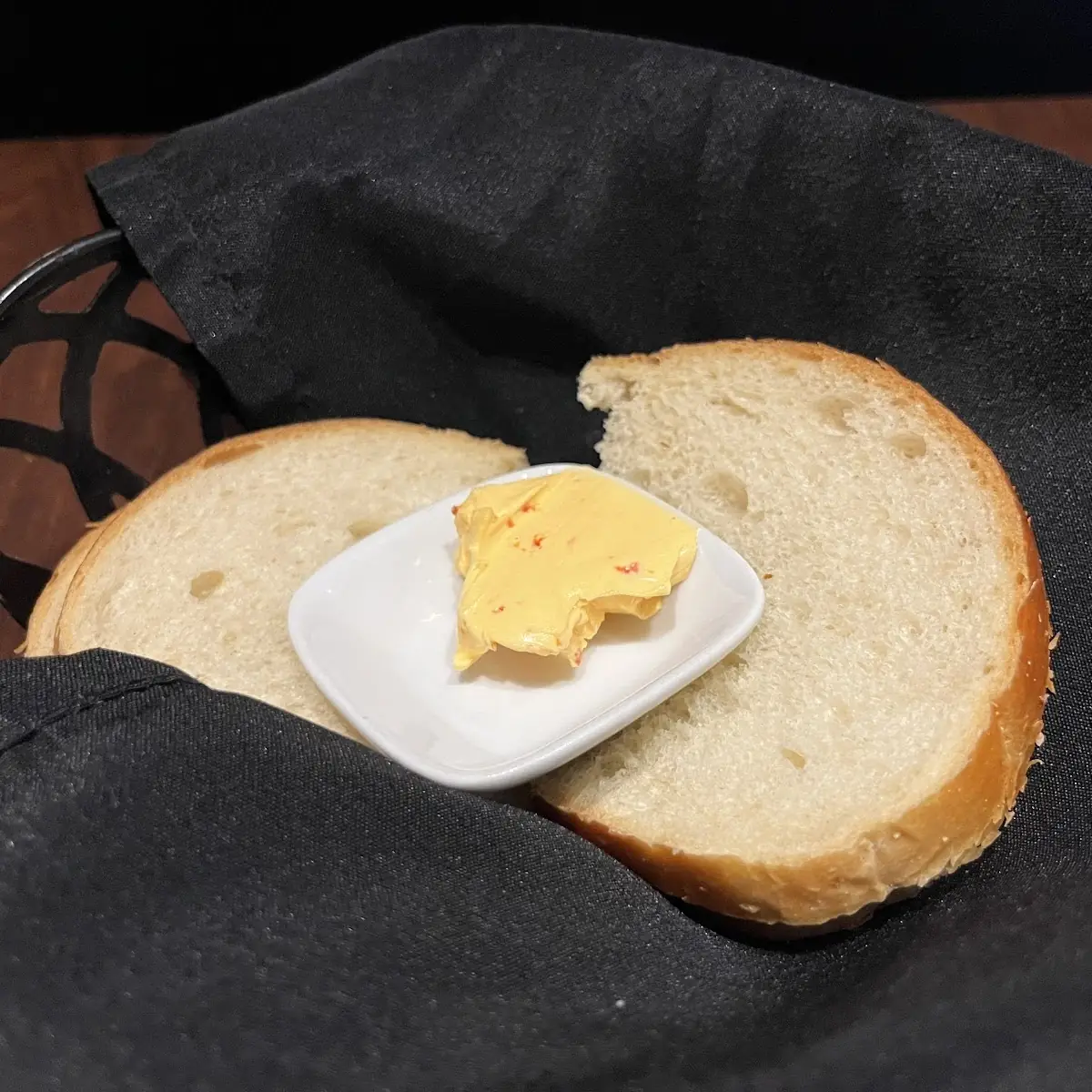 Bread with Roasted Red Pepper Butter