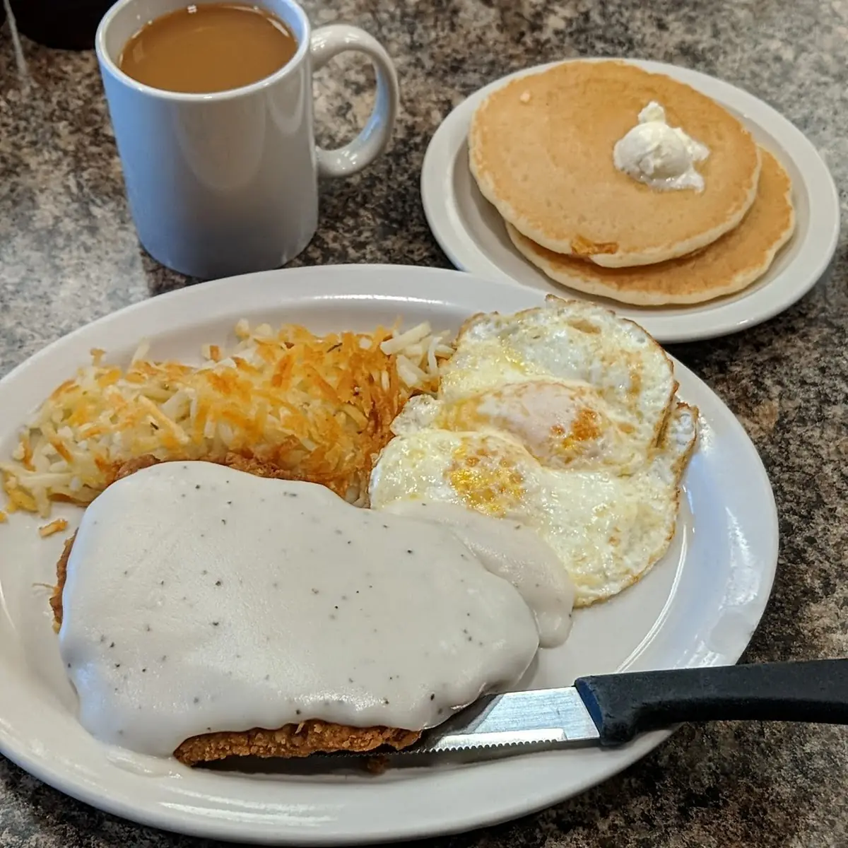 Chicken Fried Steak and Eggs