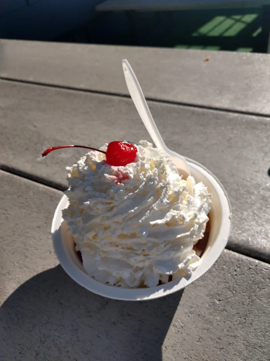 Donut Sundae Ice Cream for Breakfast Day