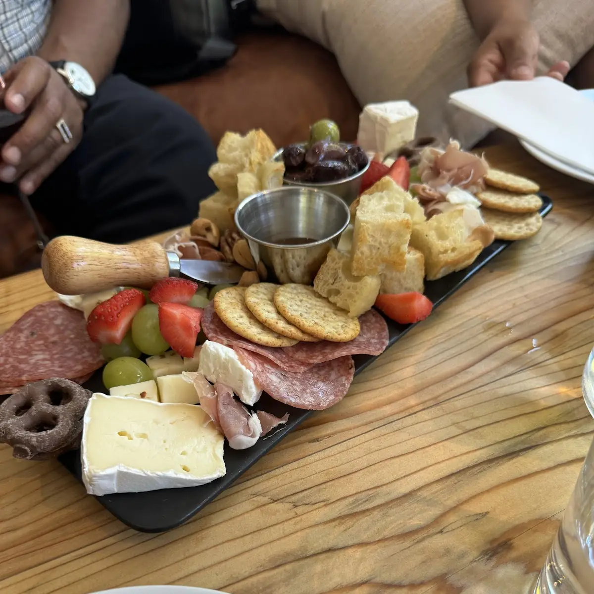 Charcuterie Board with Cheese and Fruit