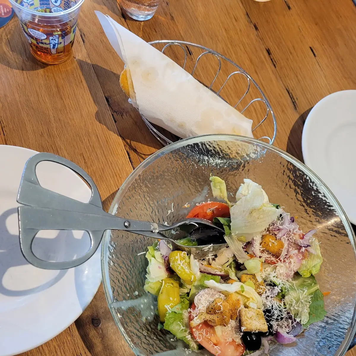 Salad and Bread Sticks
