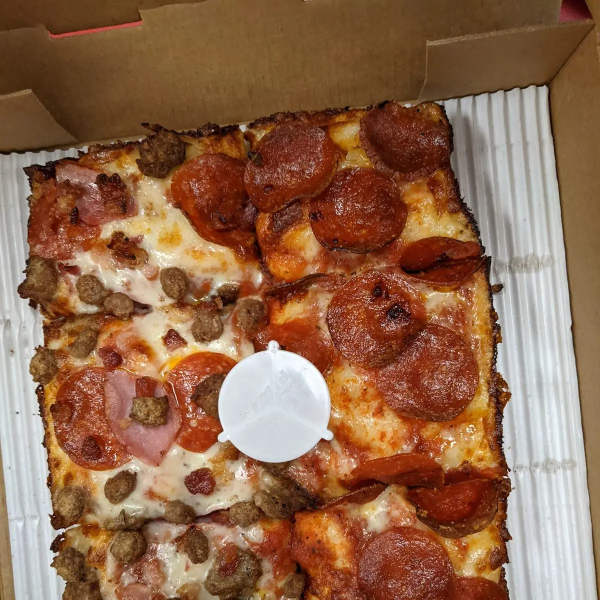 Square Deep Dish Pepperoni Pizza