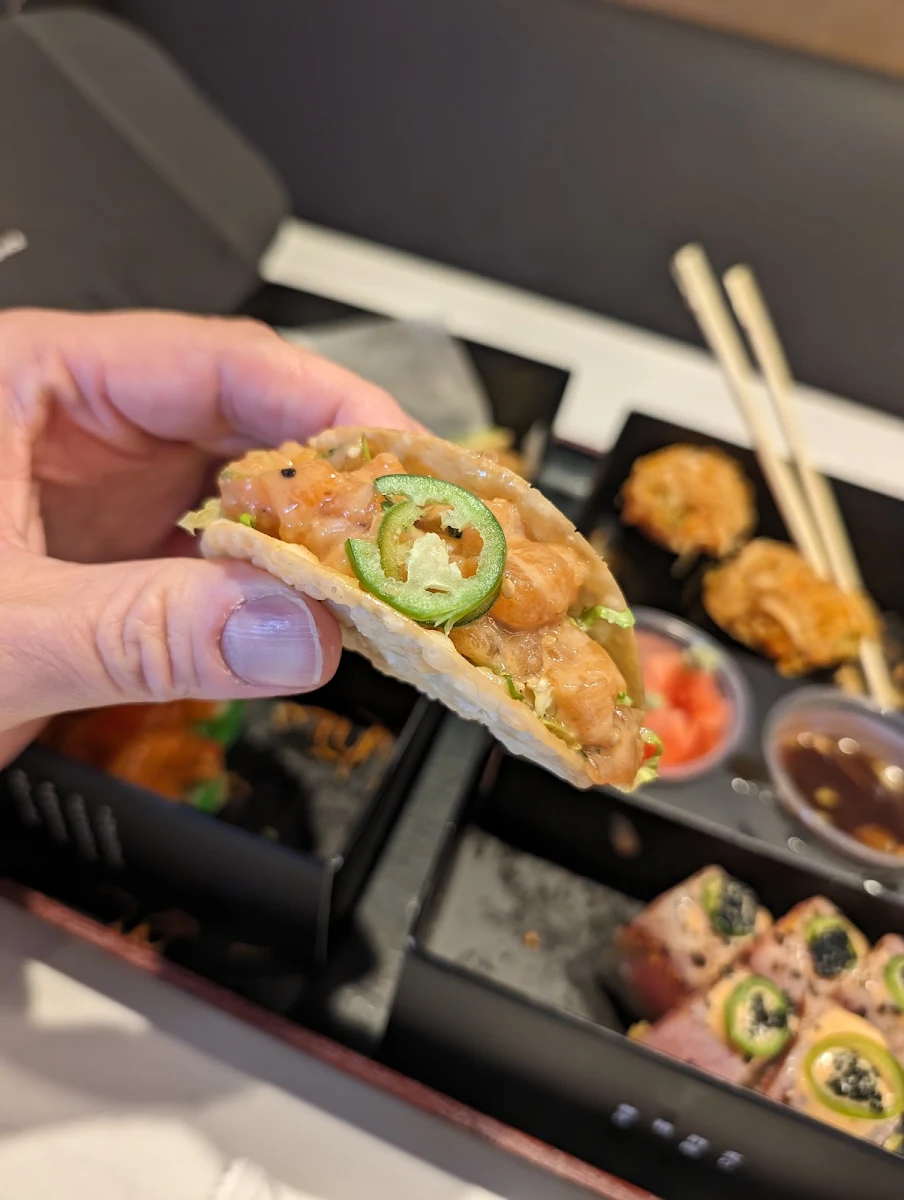 Salmon Sushi Tacos