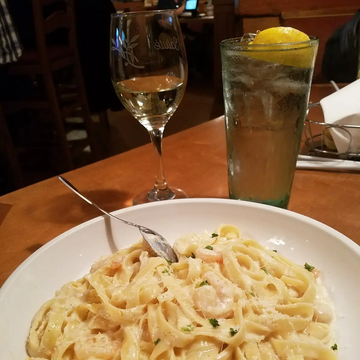 Chicken & Shrimp Carbonara