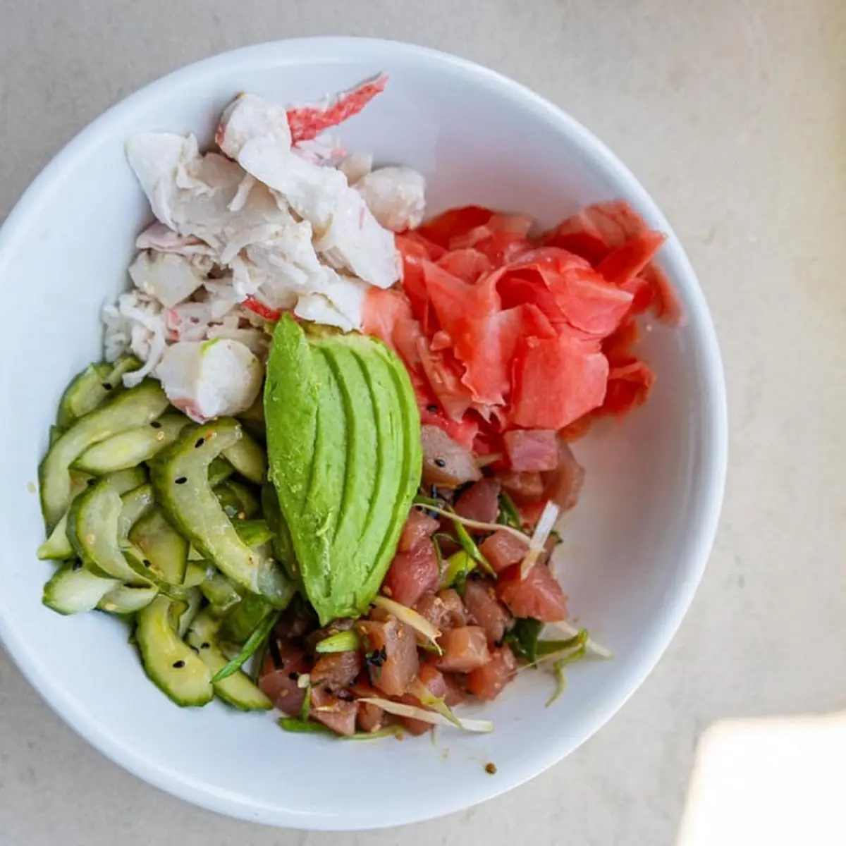 Dory Tuna Poke Salad