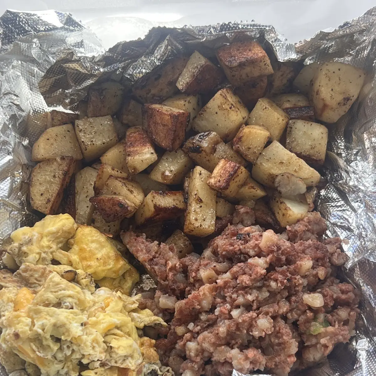 Fried Corned Beef Hash Combo