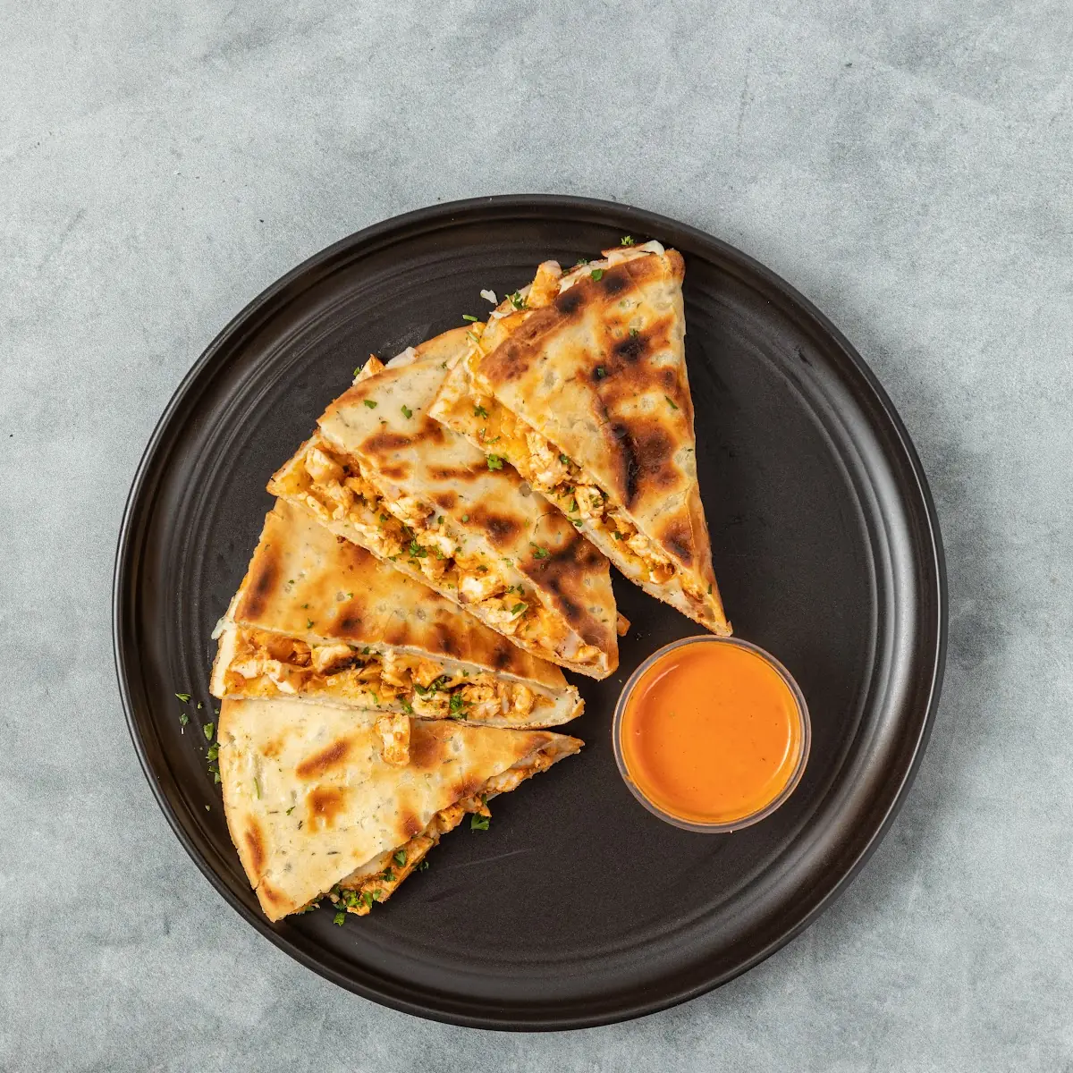 Gluten-Free Buffalo Chicken Quesadilla