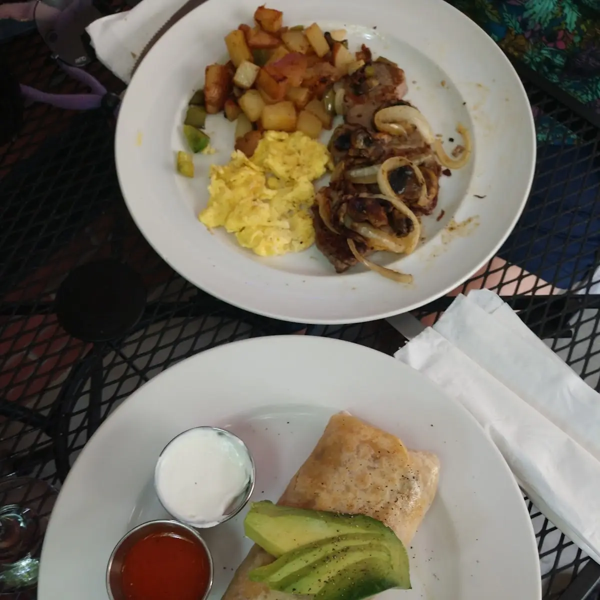 Breakfast Burrito and Steak and Eggs