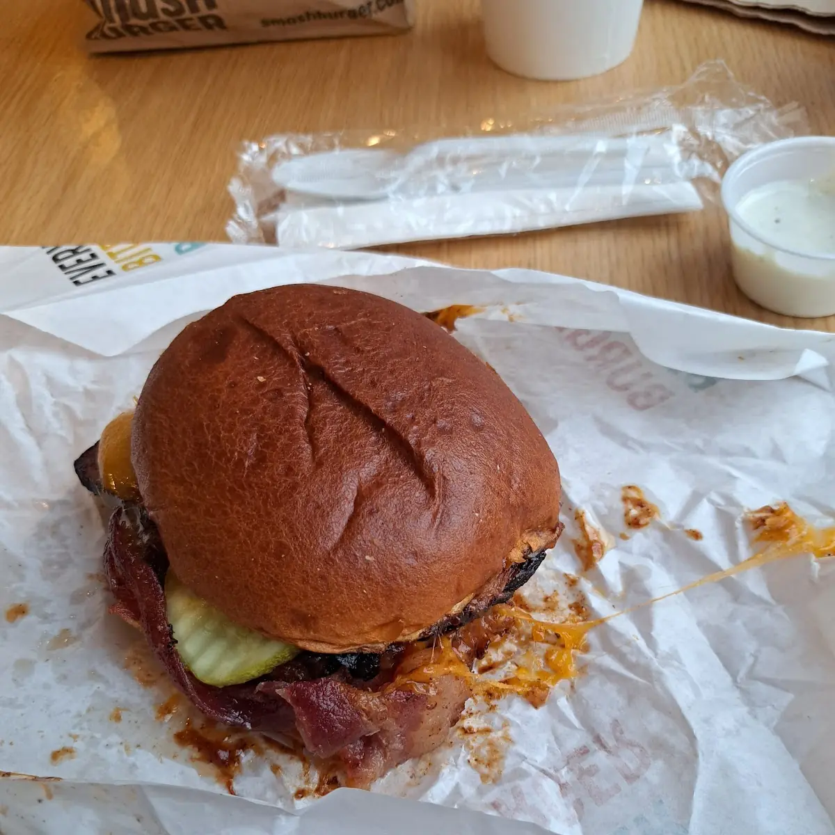 Smoked Bacon Brisket Burger