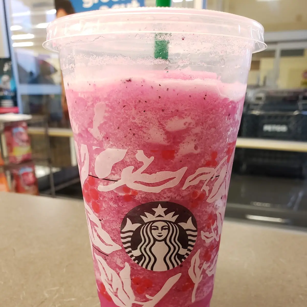 Blended Mango Dragonfruit Lemonade