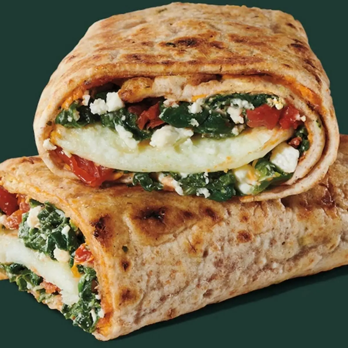 Spinach Feta & Egg White Wrap