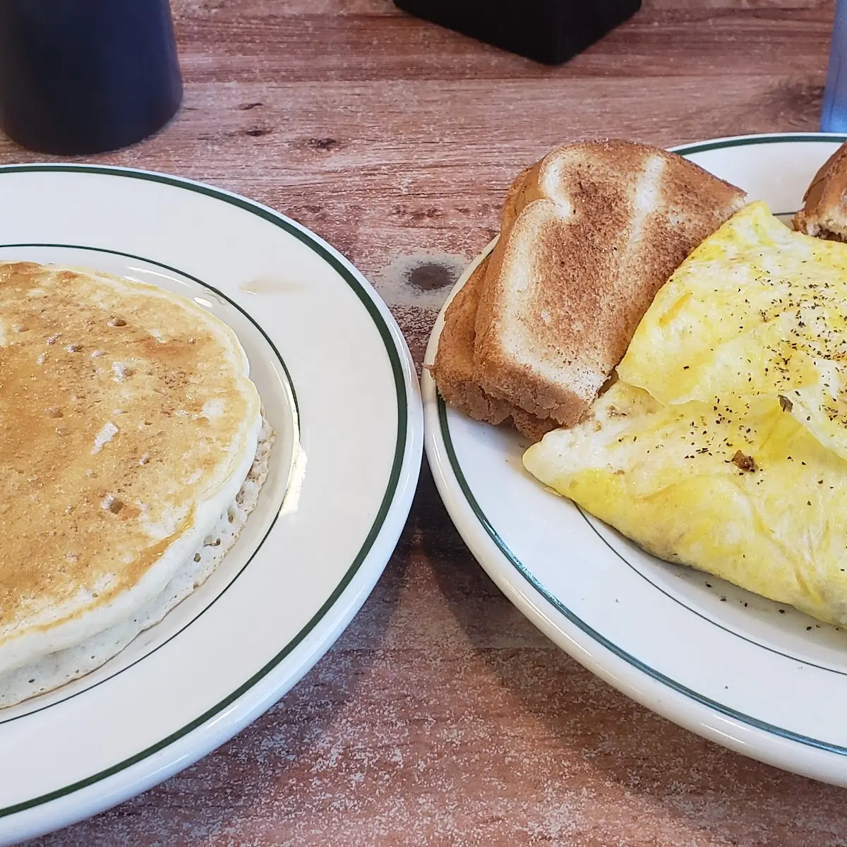 Ham Cheese & Mushroom Omelette with Toast