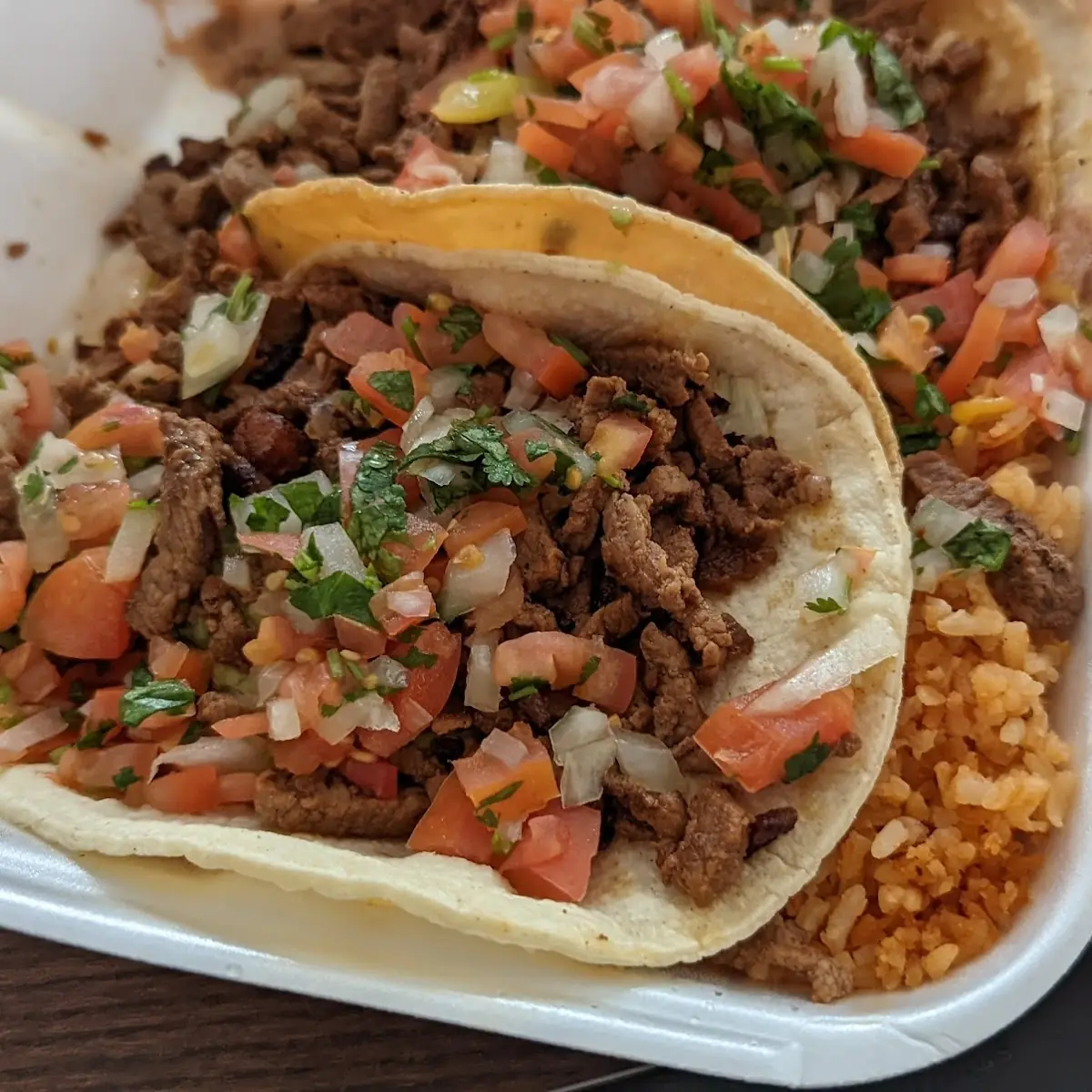 Two Carne Asada Tacos