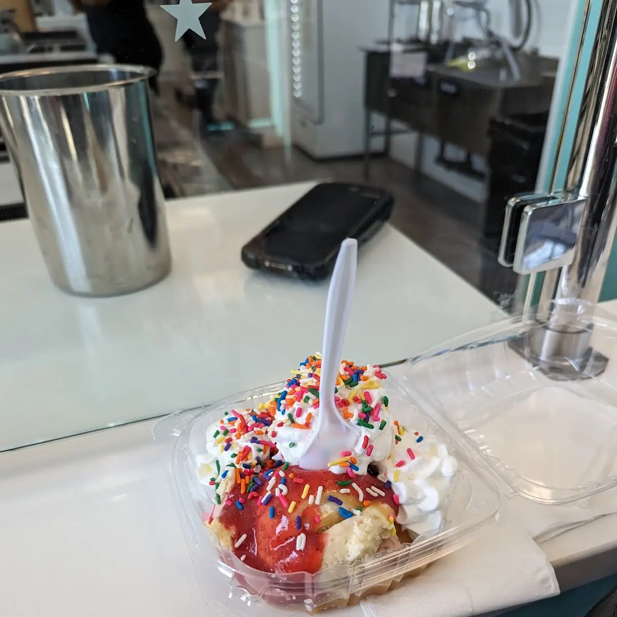Strawberry Cheesecake and Strawberry Sundae