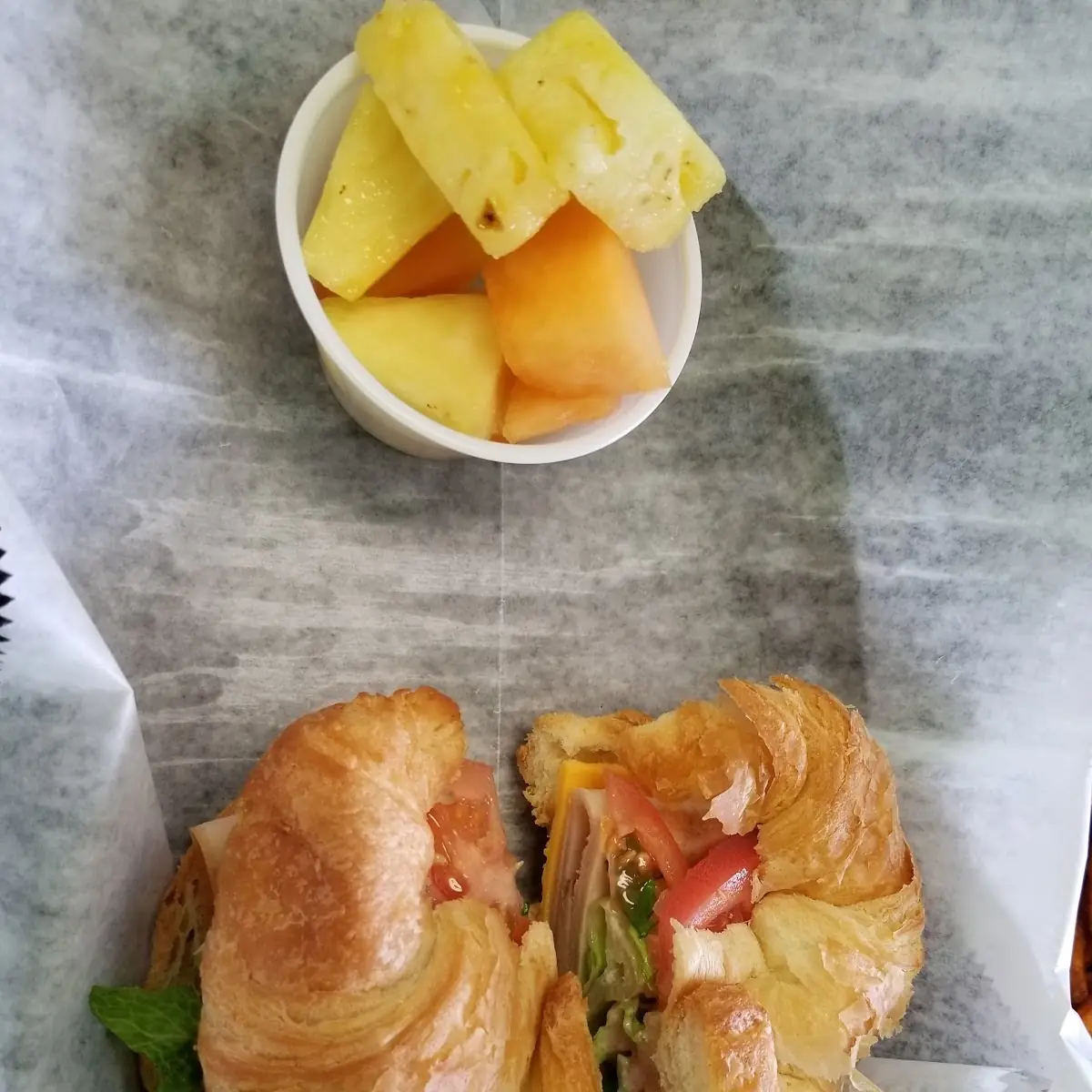 Almond Chicken Salad Croissant