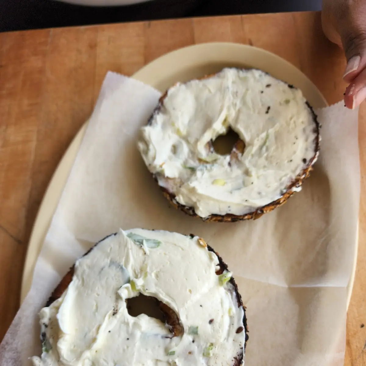 Everything Bagel with Cream Cheese