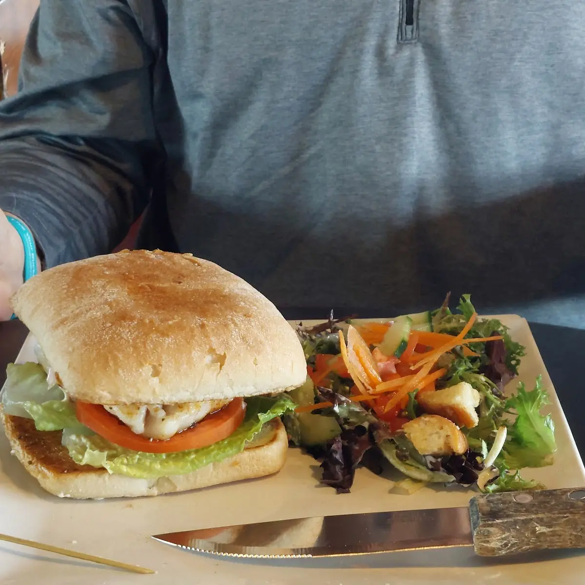 Fresh Grouper Sandwich